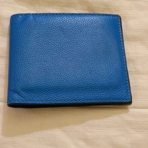 Coach royal blue men's wallet